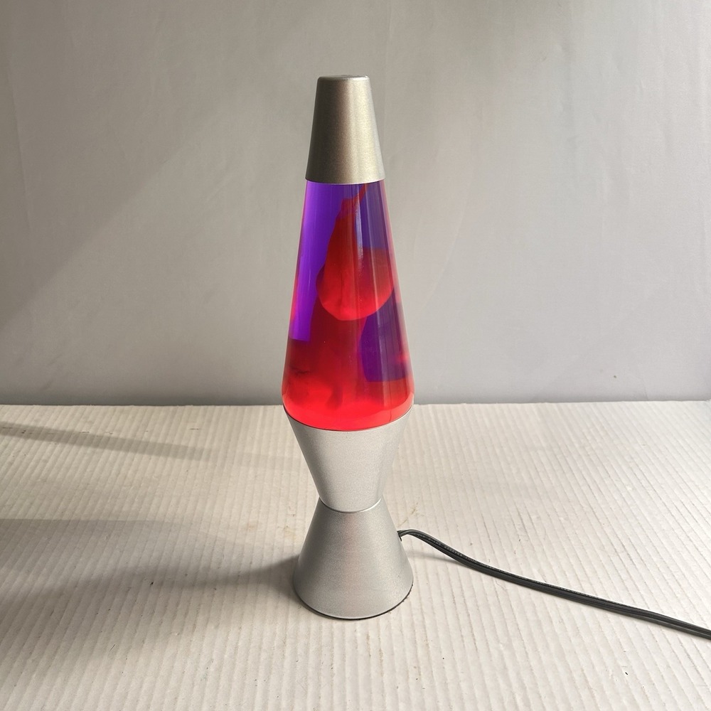 Silver Lava Lamp with Red Liquid - Home Party Lights